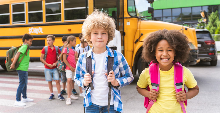 jacksonville school physicals help these kids getting off the bus to stay healthy